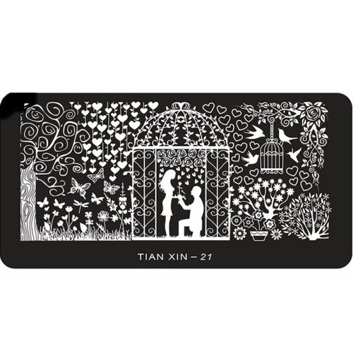 Stamping Schablone A01